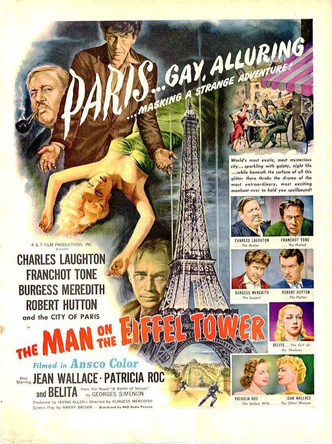 Человек на Эйфелевой башне (1949) постер