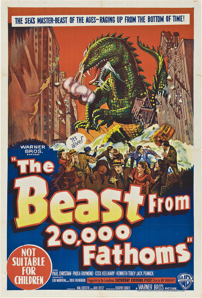 Чудовище с глубины 20000 морских саженей (1953) постер