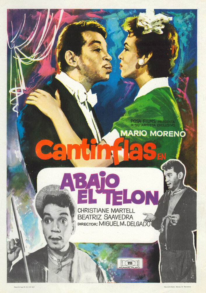 Abajo el telón (1955) постер