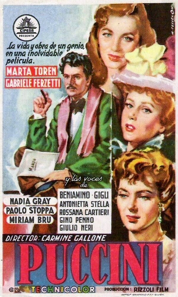 Пуччини (1953) постер