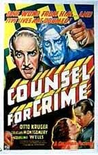 Counsel for Crime (1937) постер