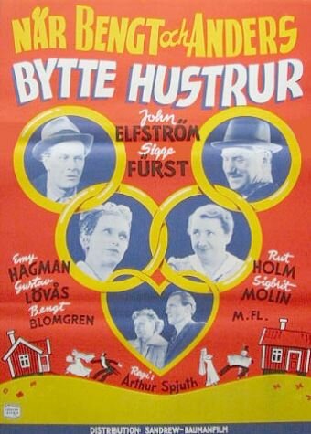 När Bengt och Anders bytte hustrur (1950) постер