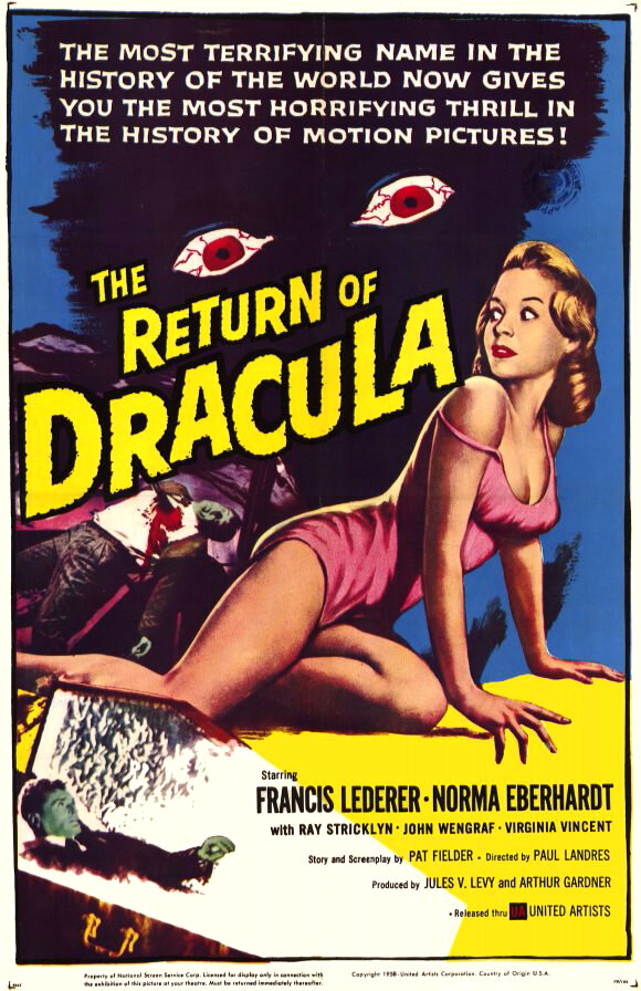 Возвращение Дракулы (1958) постер