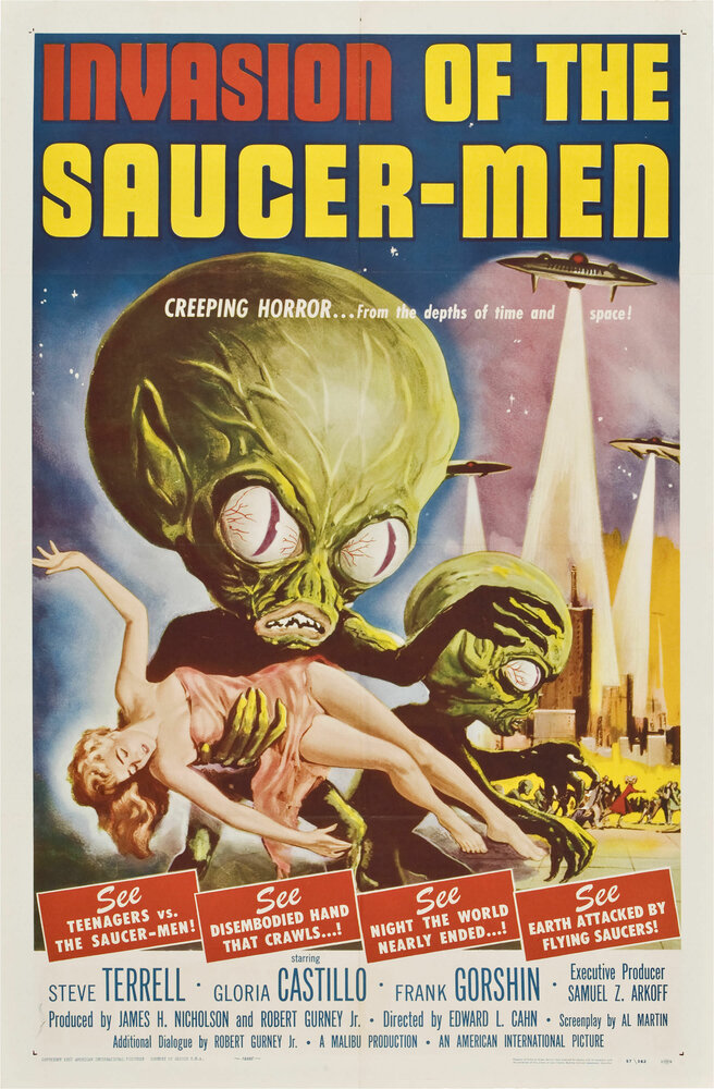 Вторжение обитателей летающих тарелок (1957) постер