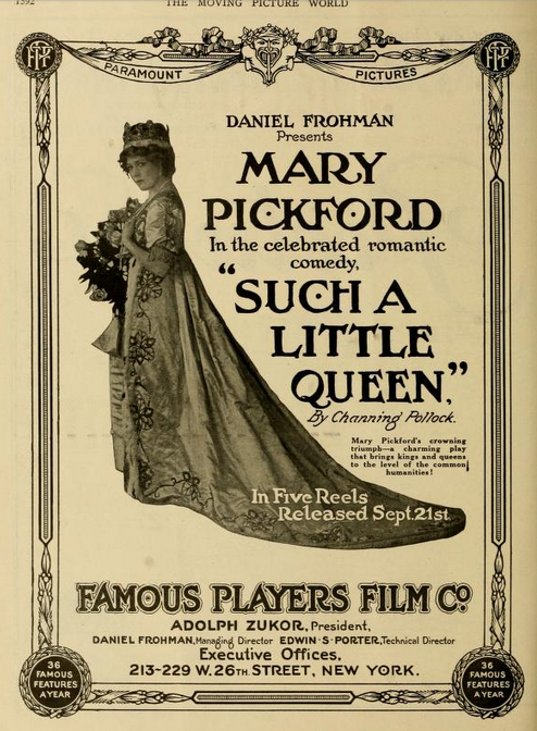 Такая маленькая королева (1914) постер