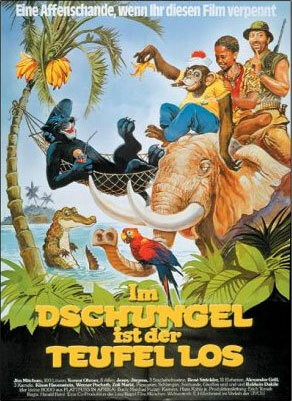 Переполох в джунглях (1982) постер