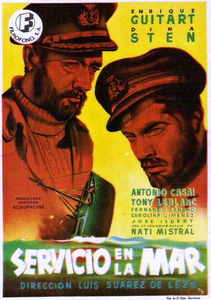 Servicio en la mar (1951) постер