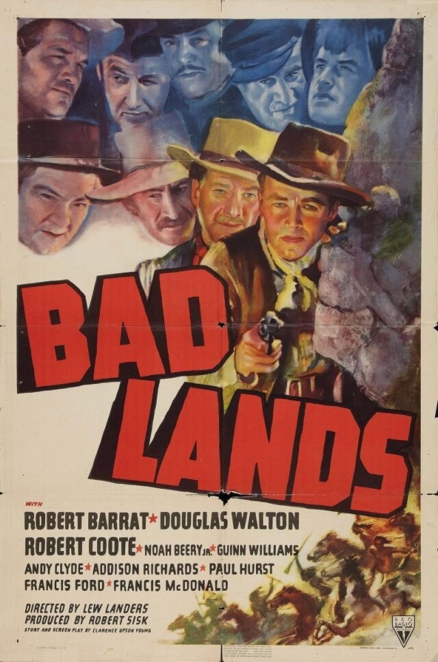 Bad Lands (1939) постер