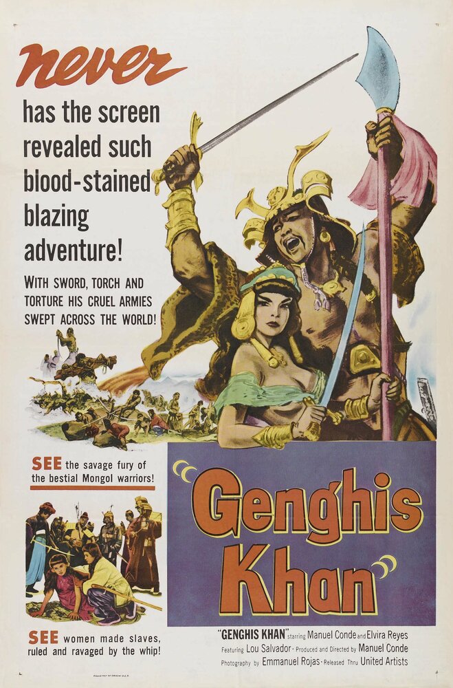 Genghis Khan (1950) постер