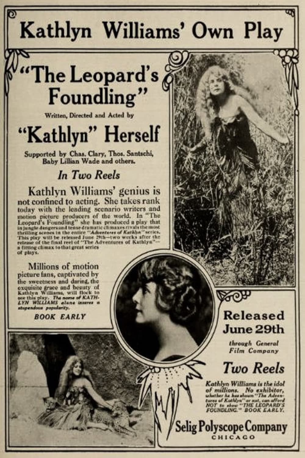 The Leopard's Foundling (1914) постер