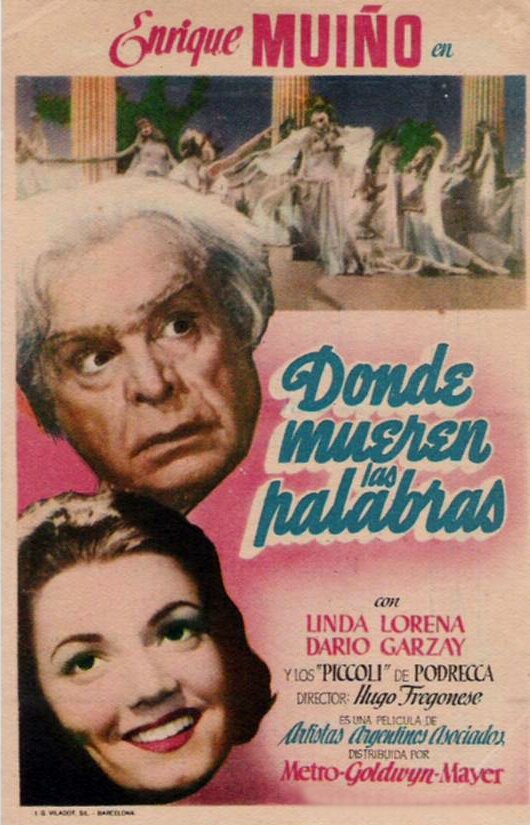 Donde mueren las palabras (1946) постер