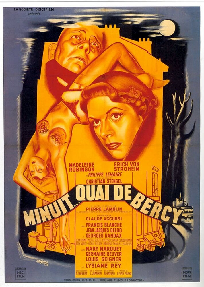 Полночь, набережная Берси (1953) постер