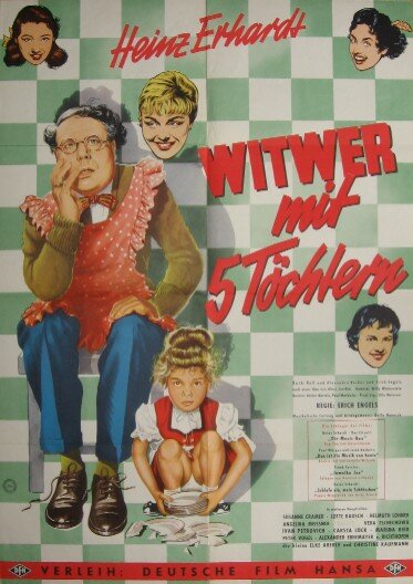 Вдовец с 5-ю дочерьми (1957) постер