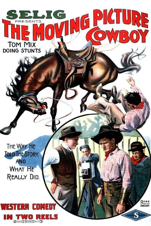 The Moving Picture Cowboy (1914) постер