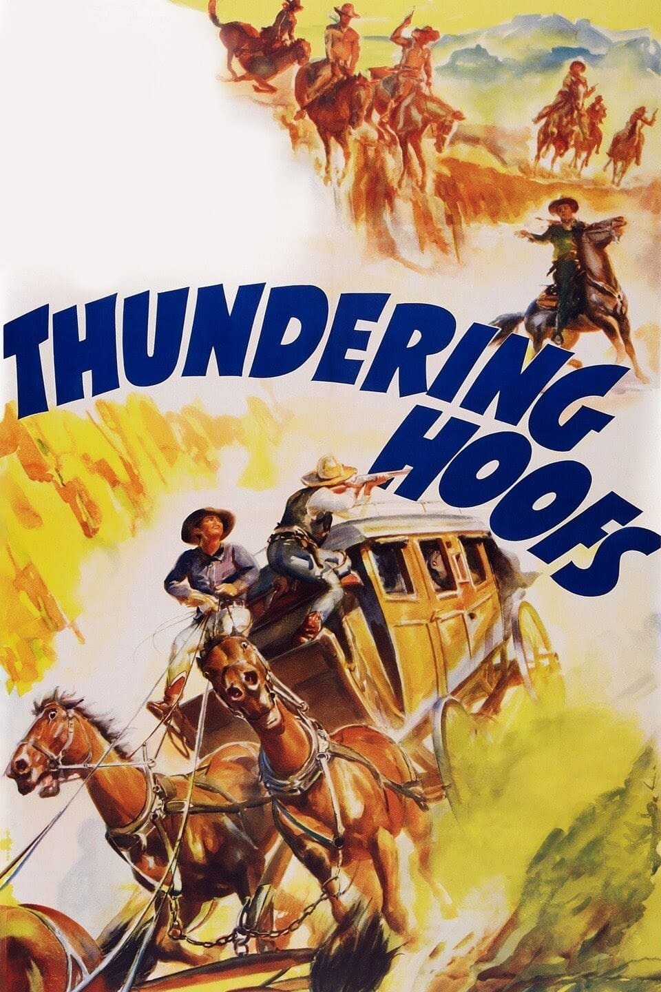 Thundering Hoofs (1942) постер