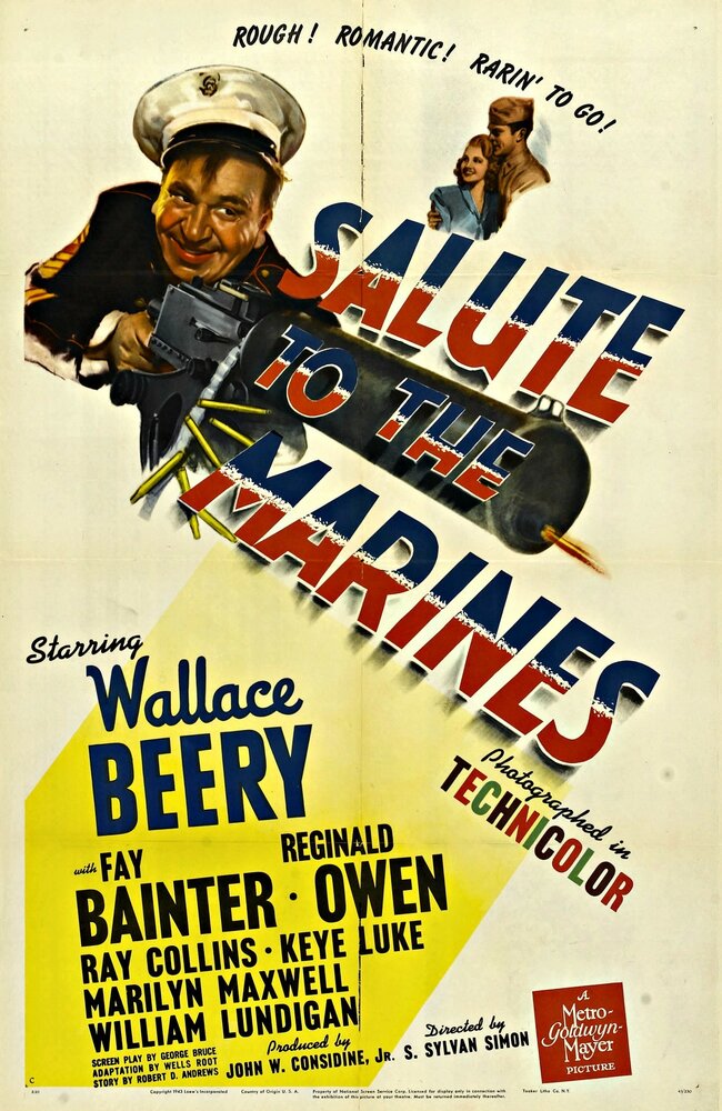 Салют морской пехоте (1943) постер
