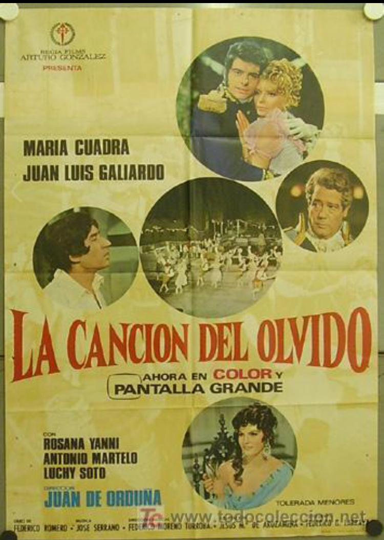 La canción del olvido (1969) постер
