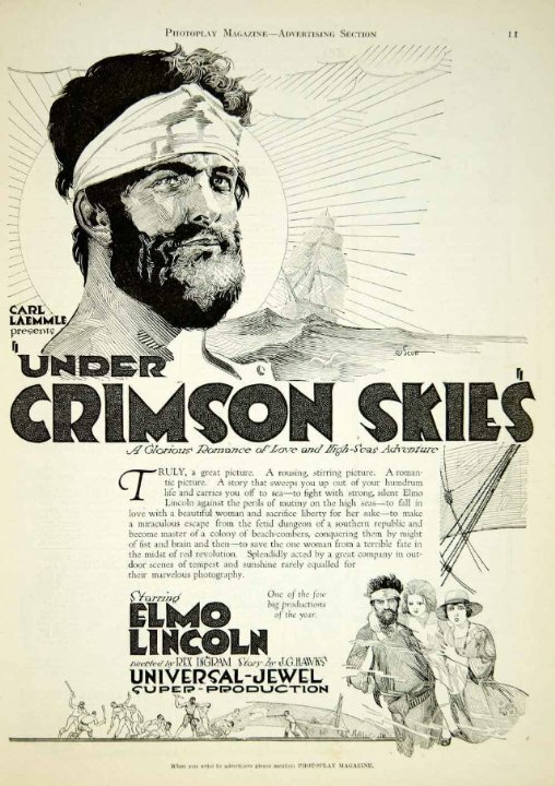 Под багровым небом (1920) постер